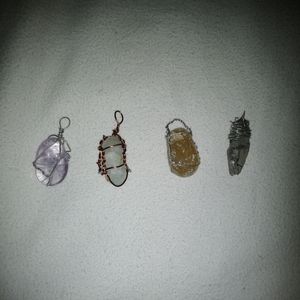 Various stone pendants